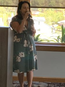 Esperanza Zapico Speaking about Operation Hope North County to WCV audience
