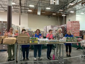 Items being added to the pantry bag 