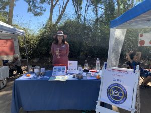 Wendy at WCV table at Fall Fun Festival 