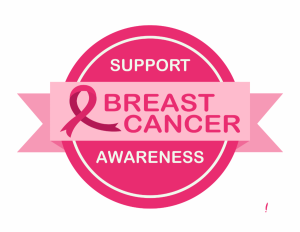 Support Breast Cancer Awareness seal