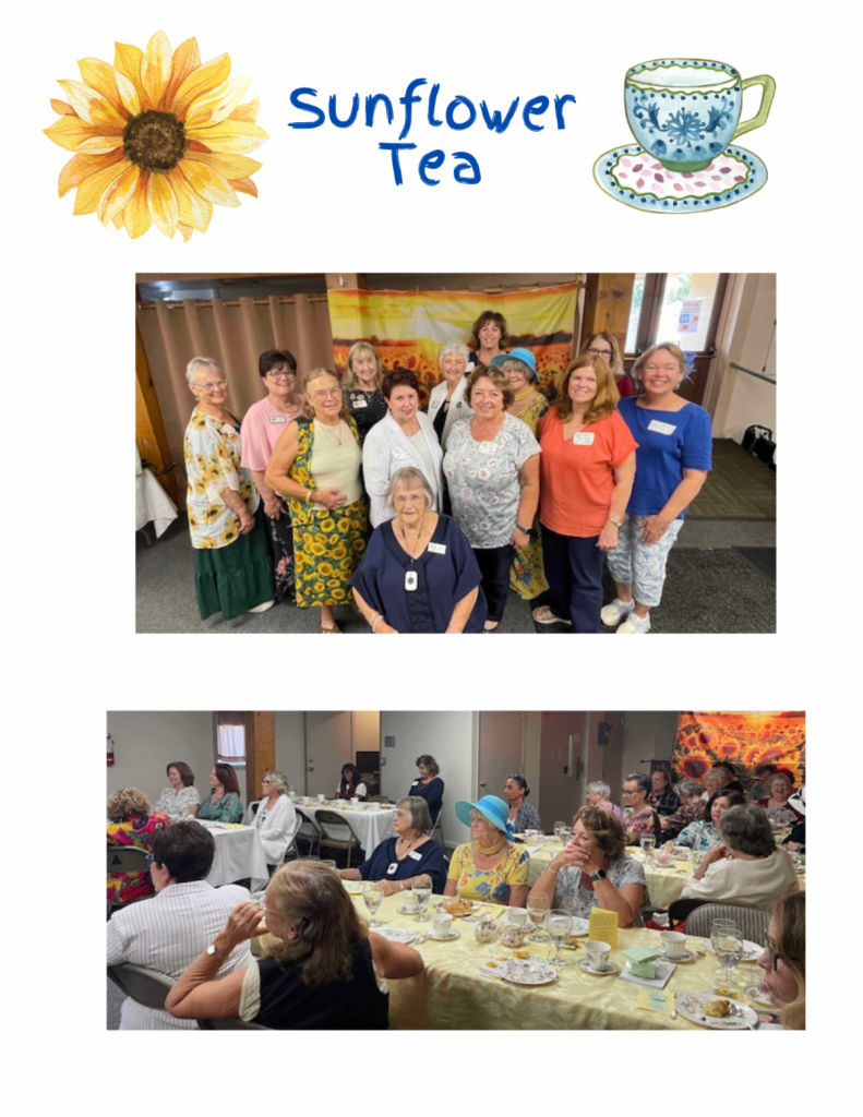 Sunflower Tea attendees from WCV
