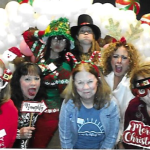 Posing at the December Chamber mixer