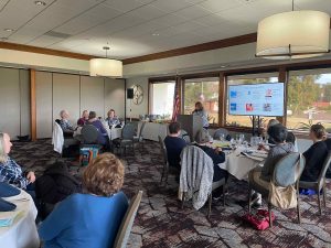 Jan 8 meeting - Liz at the podium