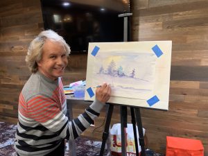 Watercolors at January 2025 WCV @ Night