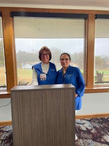 Volunteers from Tri-City Hospital Auxiliary presented our February program.