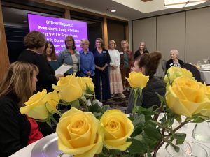 Membership initiation at February WCV at Night meeting
