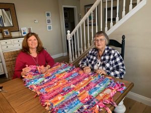 Liz and Sylvia and more fleece