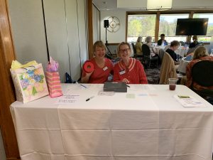 Donna and Linda at the registration table