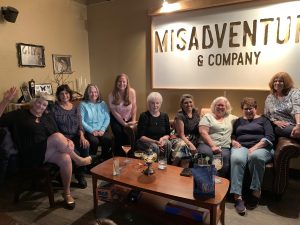 The group at Misadventure & Co. in April. 