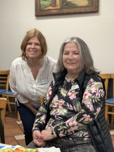 Liz and CJ at book club