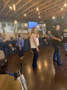 WCV members following the dance steps