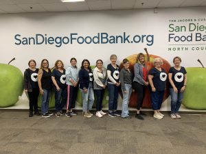 The WCV volunteer team at the Food Bank