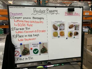 Food Bank shift instructions