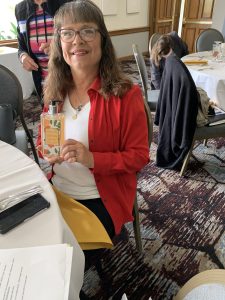 Cheryl won a raffle prize