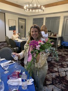 A finished arrangement