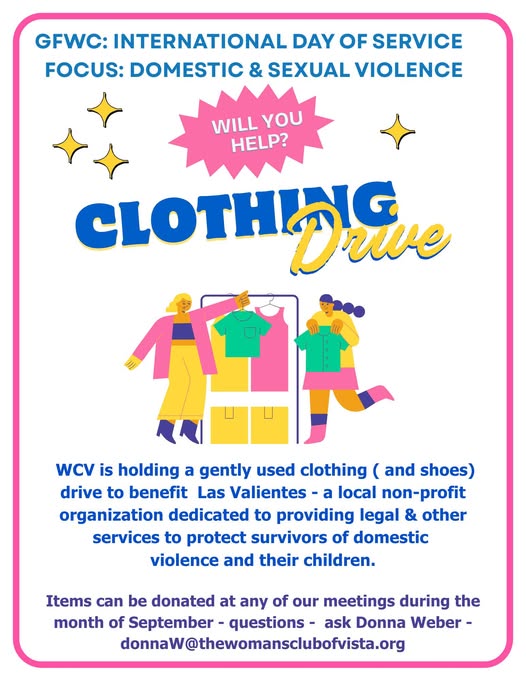 Flyer for clothing drive