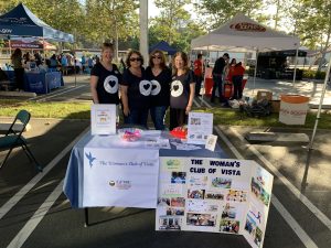 Donna, Donna, Liz and Sandi at our National Night Out table