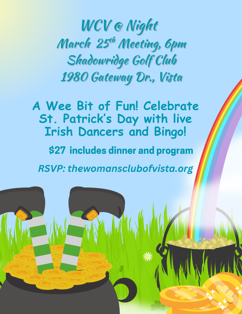 March evening meeting flyer