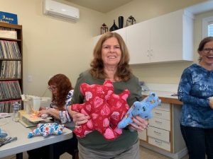 Making teddy bears for VCC